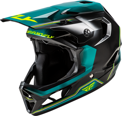 Rayce Repeat Bicycle Helmet Black/Teal/Hi Vis Xl