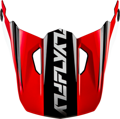 Kinetic Crest Helmet Visor Red/Black/White Md/Lg
