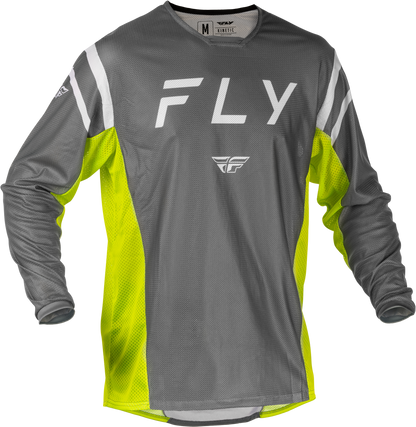 Kinetic Mesh Center Jersey Grey/White/Hi Vis Lg