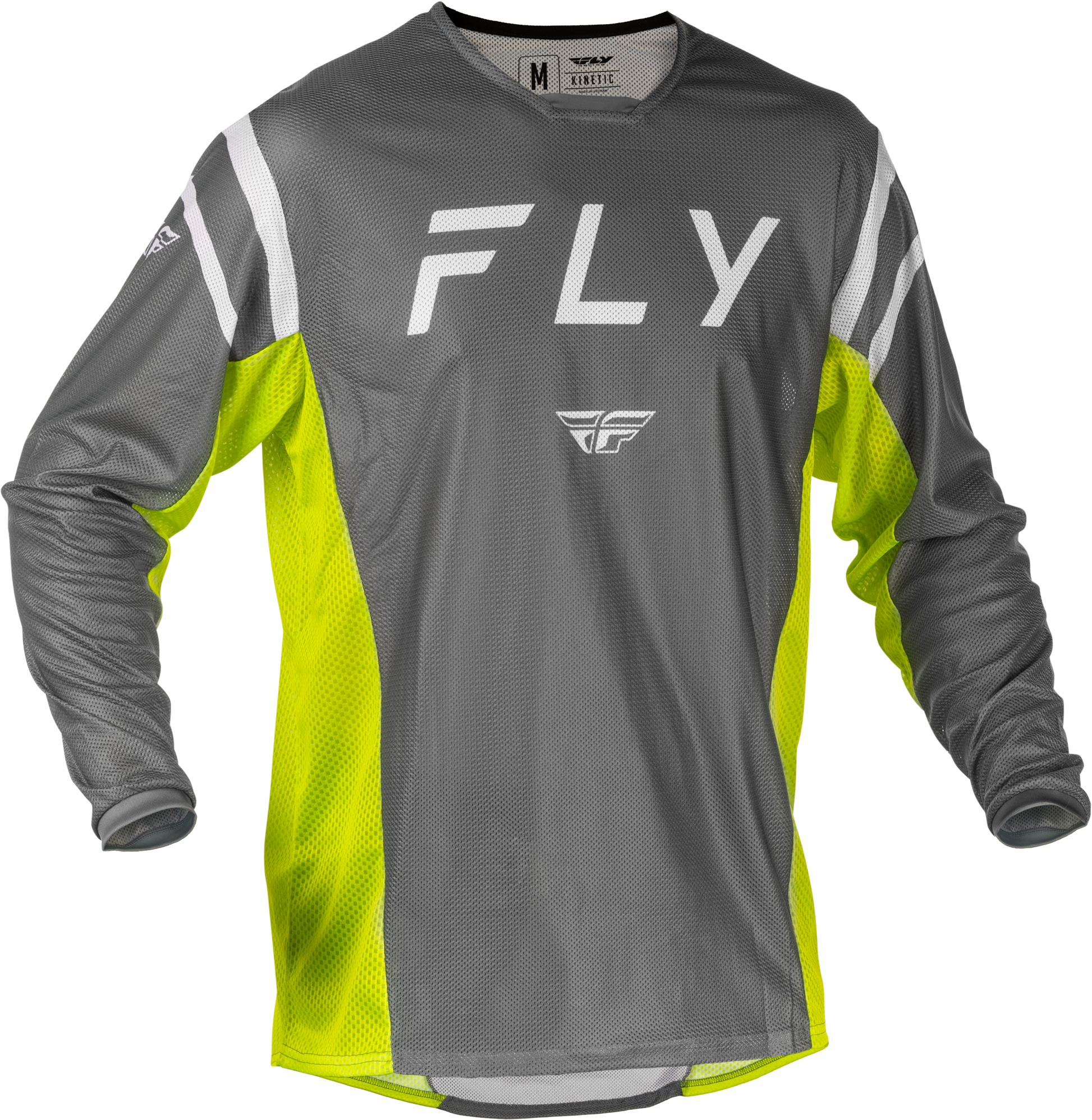 Kinetic Mesh Center Jersey Grey/White/Hi Vis Sm