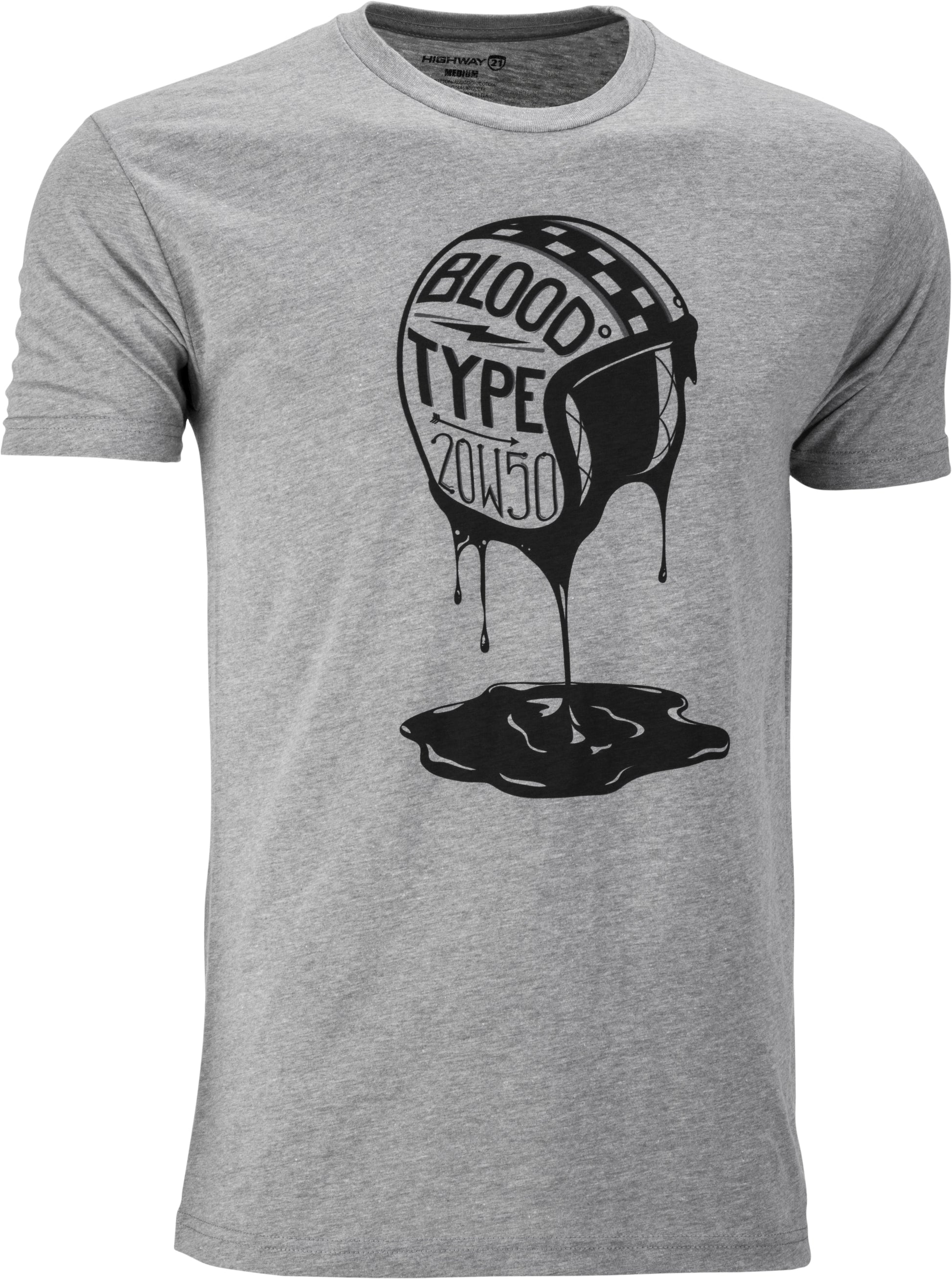 Blood Type Tee Heather Xl