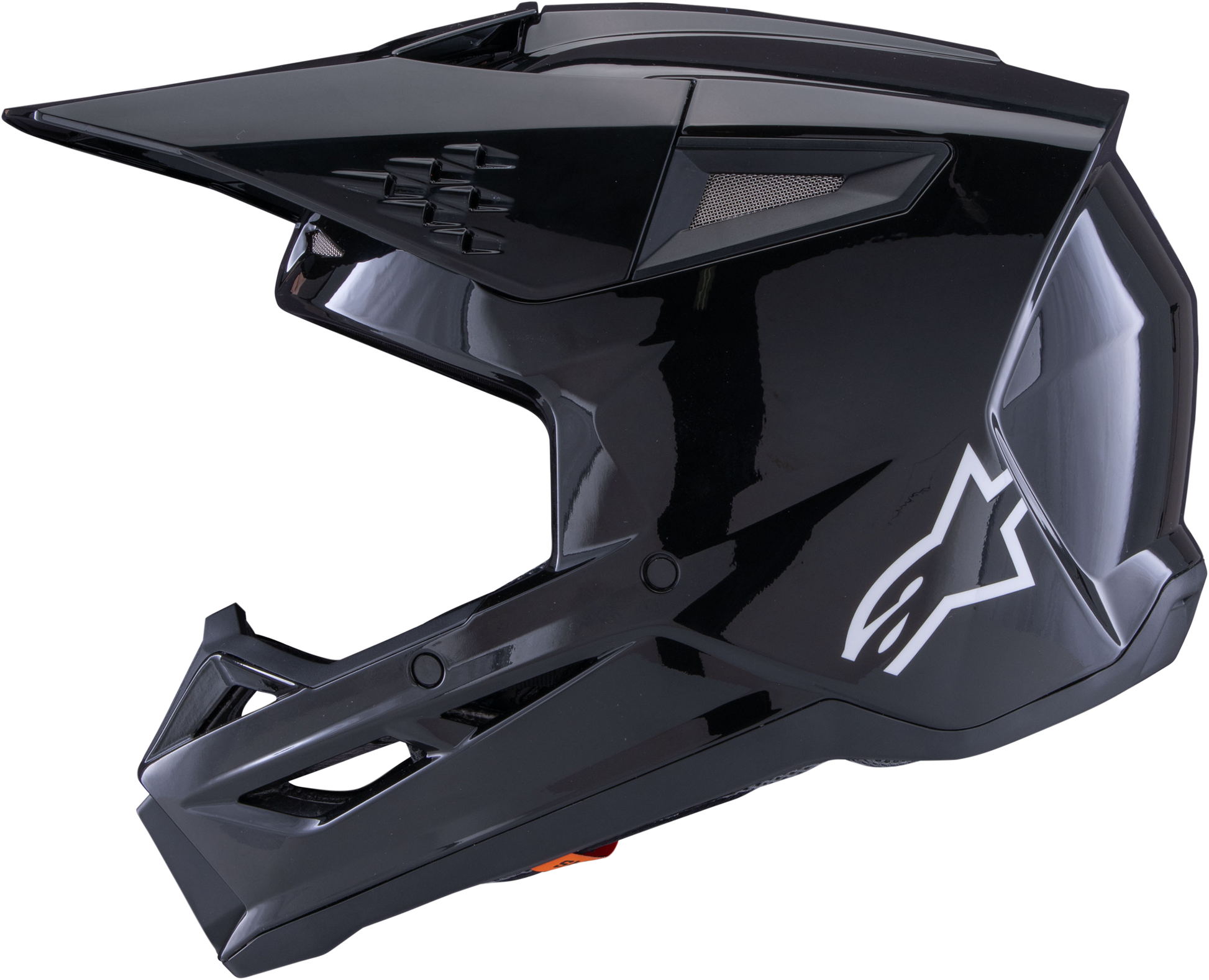 Sm3 Solid Helmet Black Glossy Md
