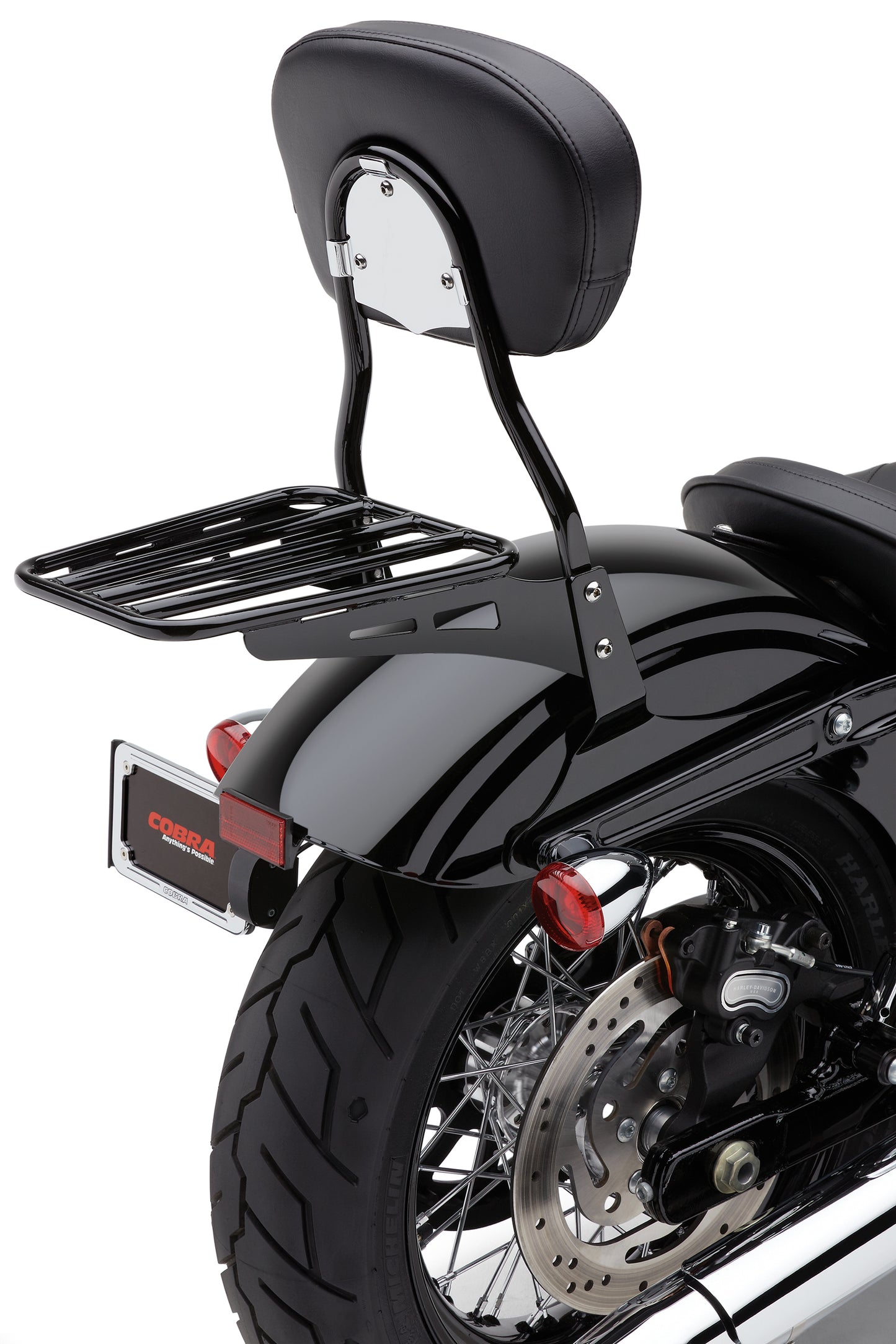 Sissy Bar Luggage Rack Tube Black Hon Yam