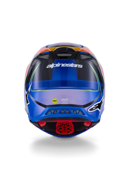 Supertech S M10 Era Helmet Blu/Rd/Ylw Fluo Glossy Xl
