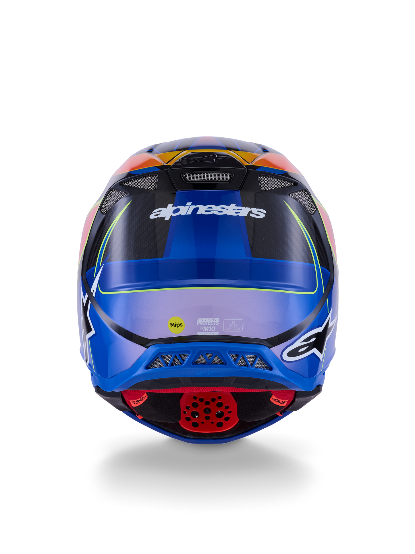 Supertech S M10 Era Helmet Blu/Rd/Ylw Fluo Glossy Sm