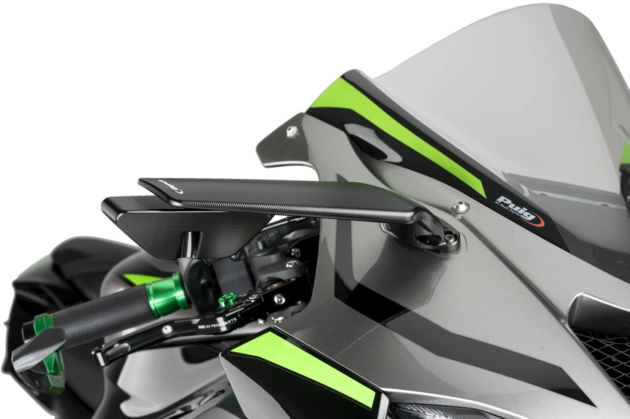 Aileron Rearview Mirror Left Black Kaw