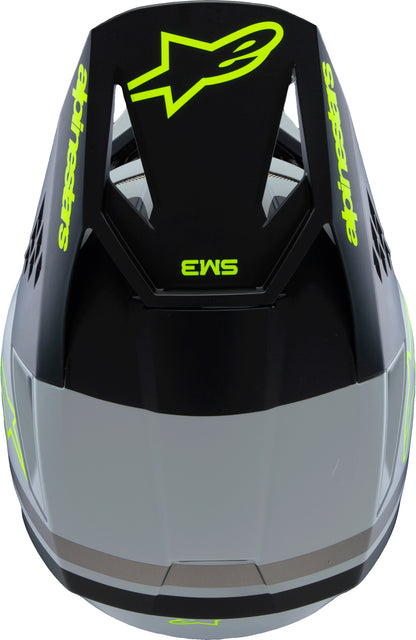 Sm3 Youth Radium Helmet Gry/Blk/Ylw Fluo Matte Yl