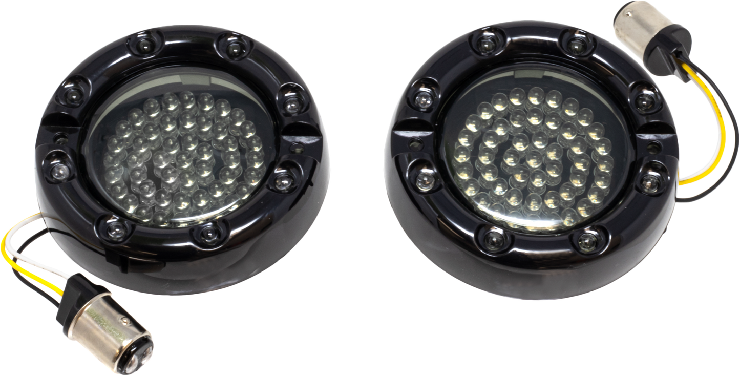 Prem Bezel Led Insert 1157 Switchback White/Amber Blk