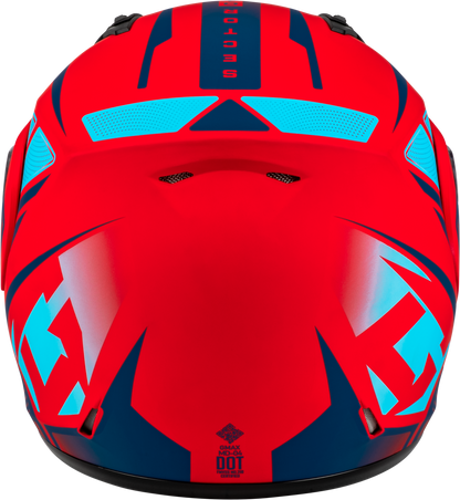 Md 04 Sector Helmet Matte Red/Blue Sm