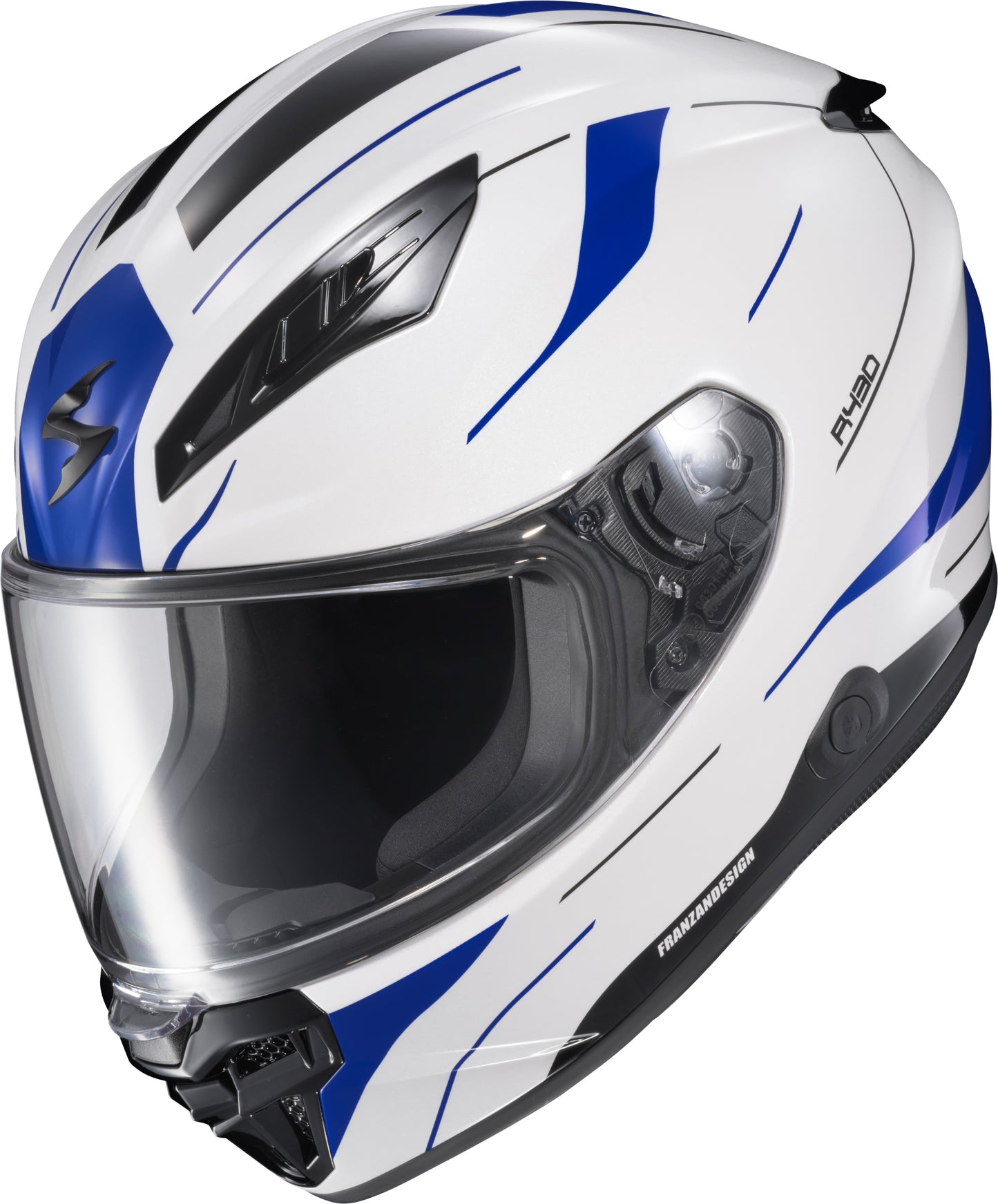 Exo R430 Full Face Helmet Cutlass White/Blue Sm