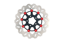 Rotor 11.8"Floating Wave Fr Black/Red Buttons