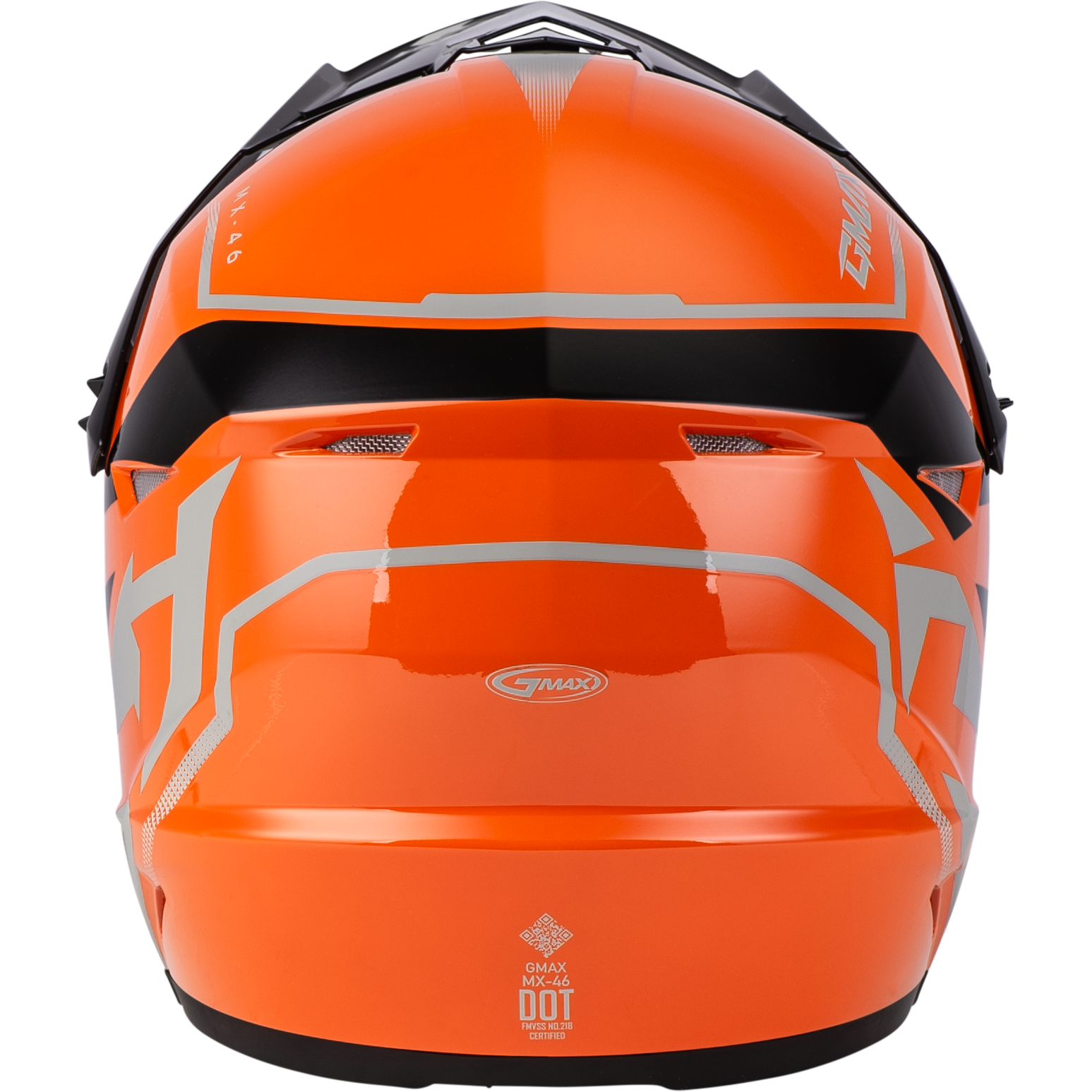 Mx 46 Compound Helmet Orange/Black/Grey Lg