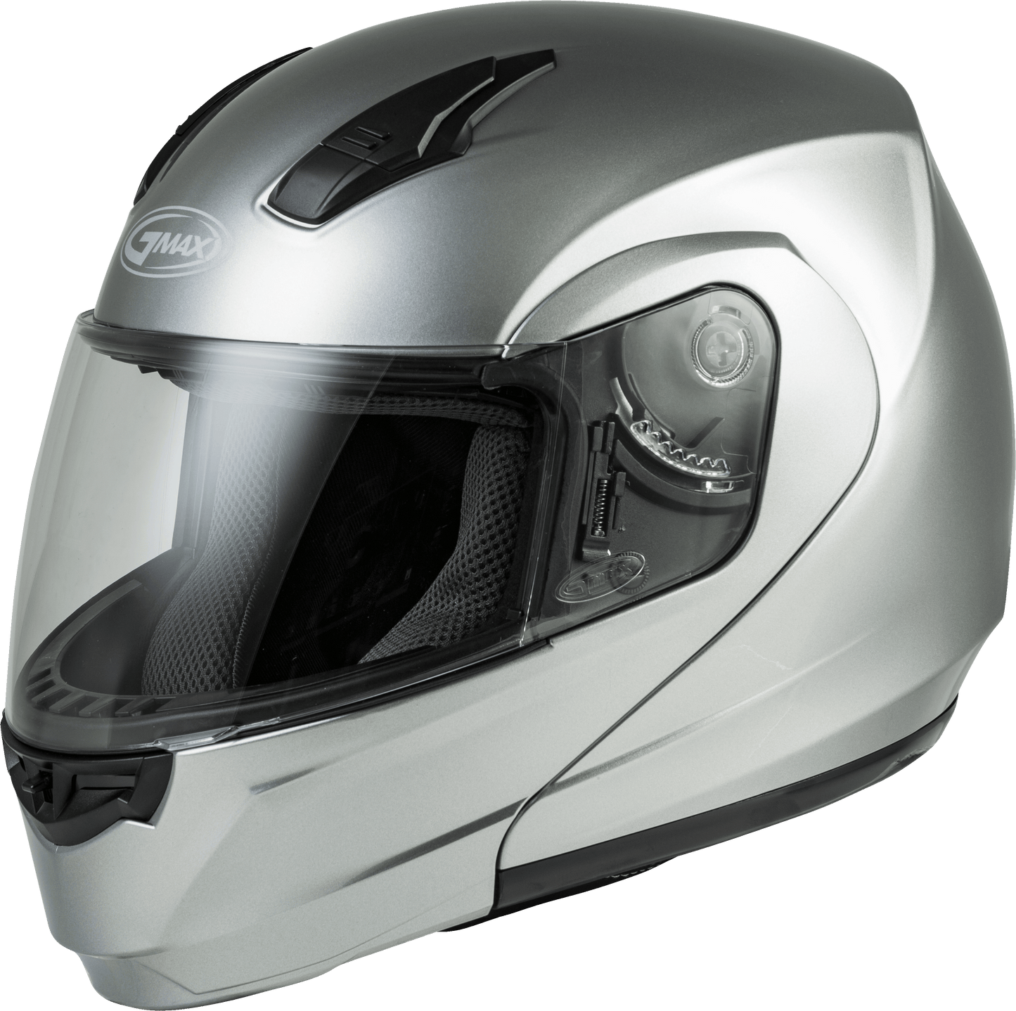 Md 04 Modular Helmet Metallic Silver Xs