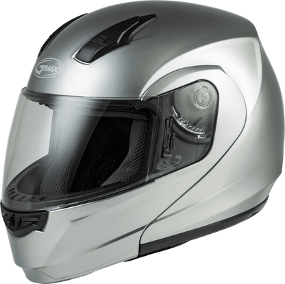 Md 04 Modular Helmet Metallic Silver Xs