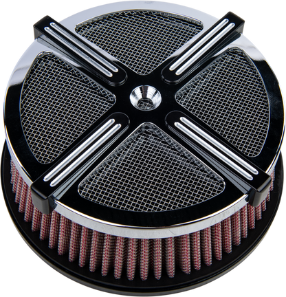 X Force Air Cleaner Kit Chrome/Black