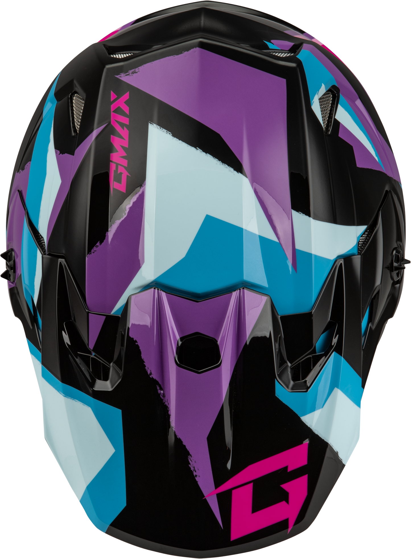 Mx 96 Splinter Helmet Black/Purple/Blue Sm