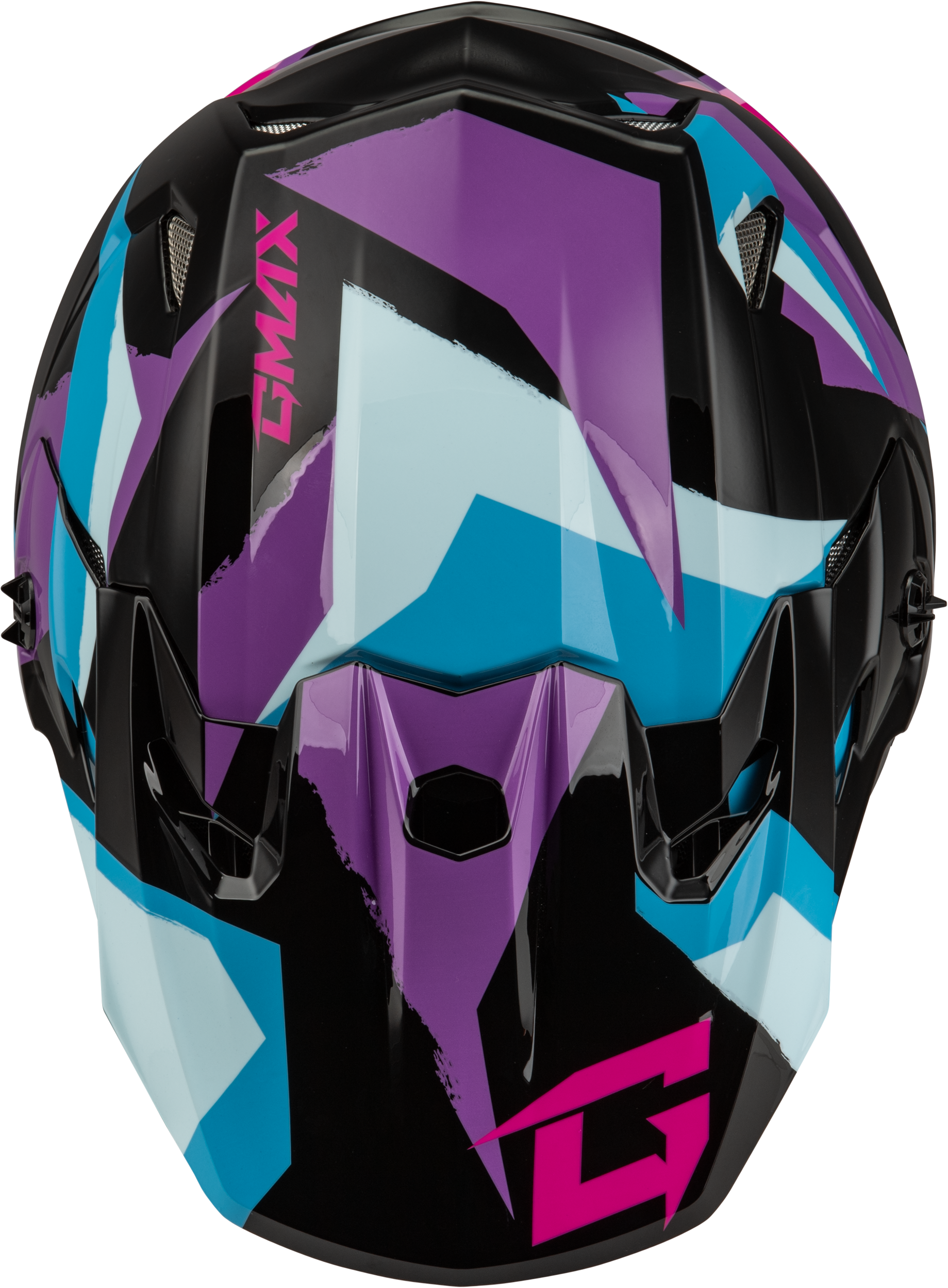 Mx 96 Splinter Helmet Black/Purple/Blue Sm