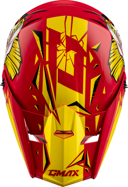 Youth Mx 46y Unstable Helmet Red/Yellow Ym