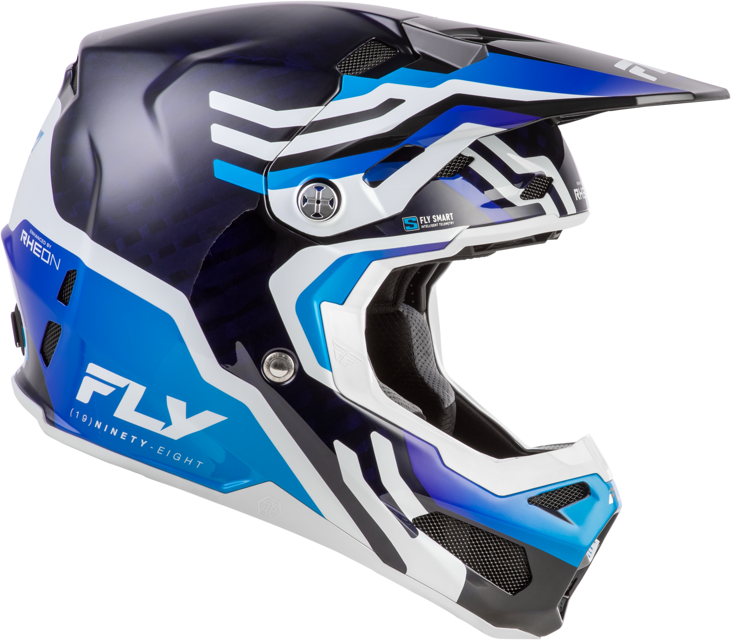 Formula S Carbon Byte Helmet Blue Carbon/Blue/White Xl