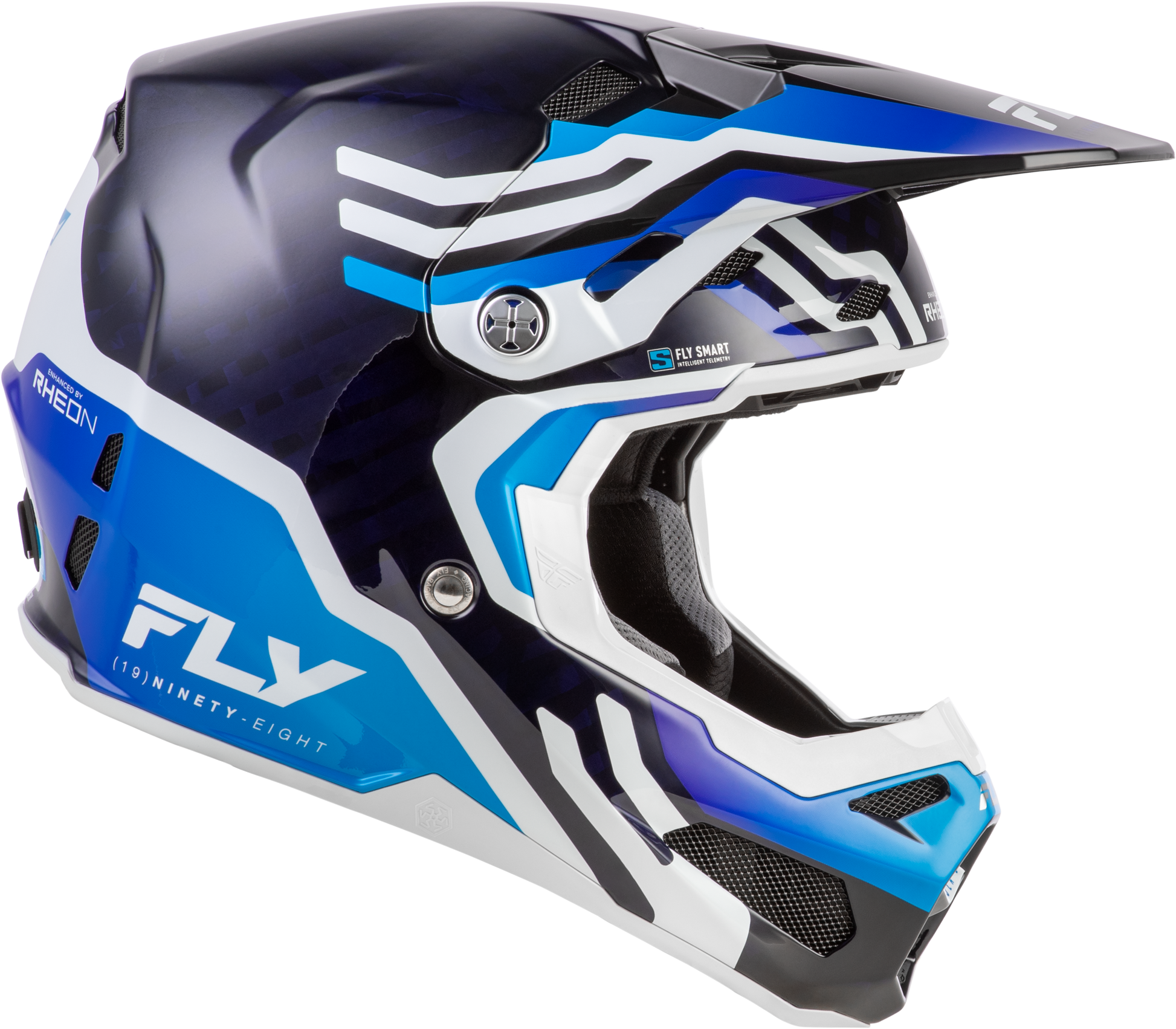 Formula S Carbon Byte Helmet Blue Carbon/Blue/White Md