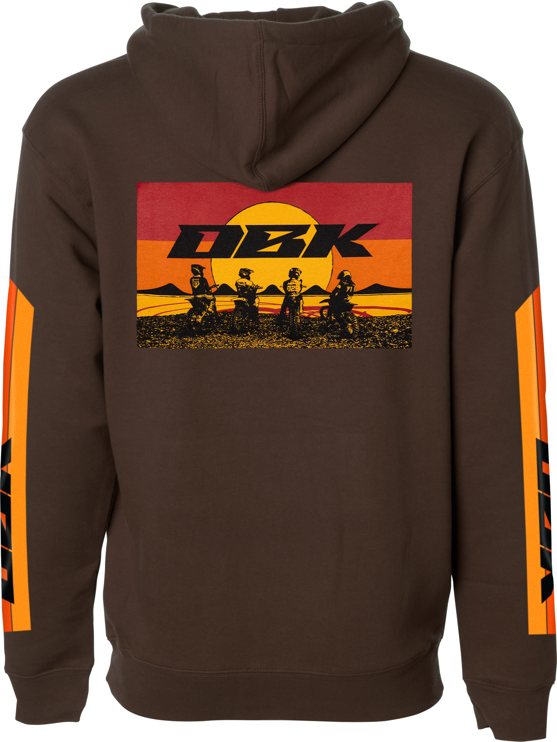 Sunday Stripe Yth Hoodie Brown Yl