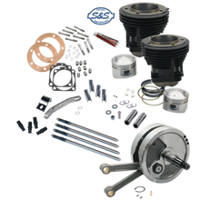 S&S Cycle 70-84 BT 93in Sidewinder High Compression Big Bore Stroker Kit - Gloss Black