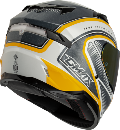 Ff 98 Aftershock Helmet White/Metallic Silver 2x