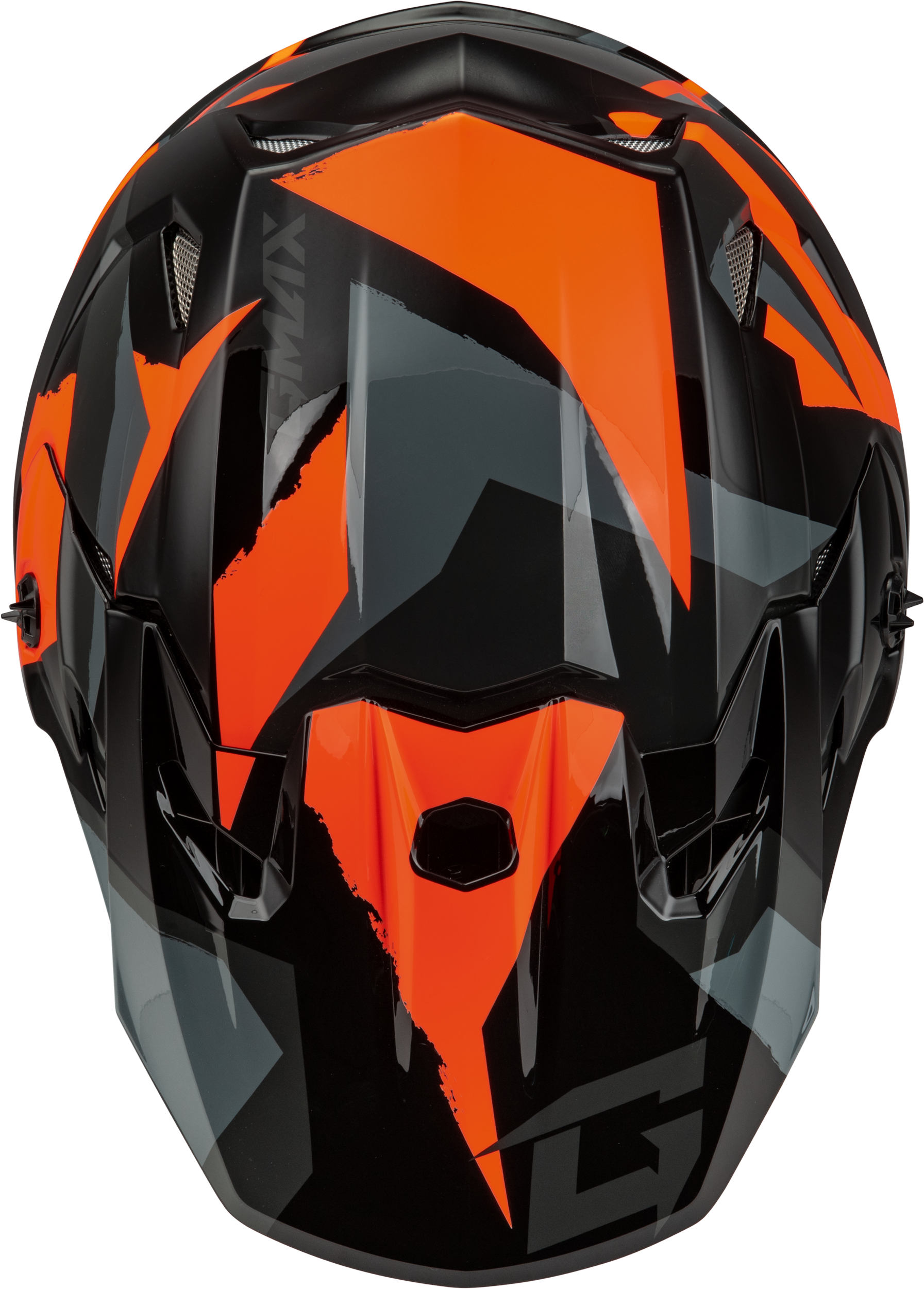 Mx 96 Splinter Helmet Black/Orange Xs