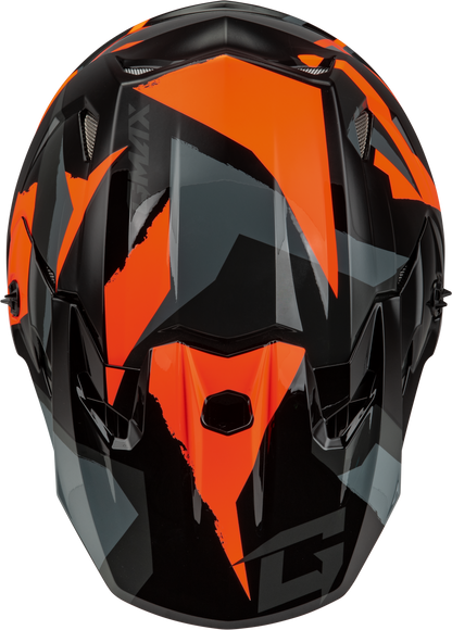 Mx 96 Splinter Helmet Black/Orange Xl