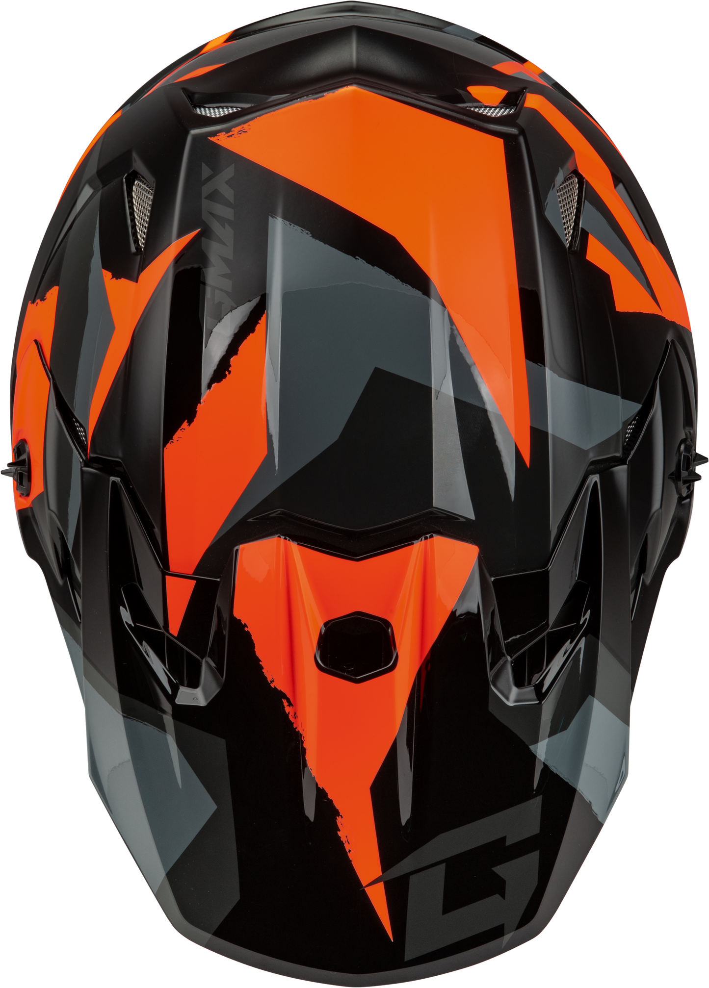 Mx 96 Splinter Helmet Black/Orange Lg