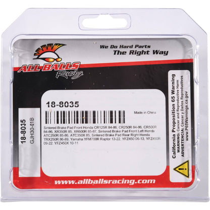 Brake Pad Kit Sintered