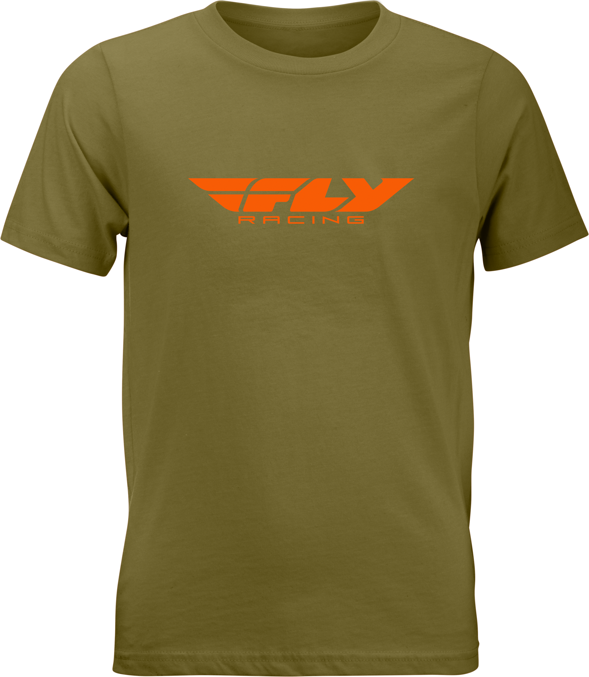 Youth Fly Corporate Tee Olive/Orange Ym