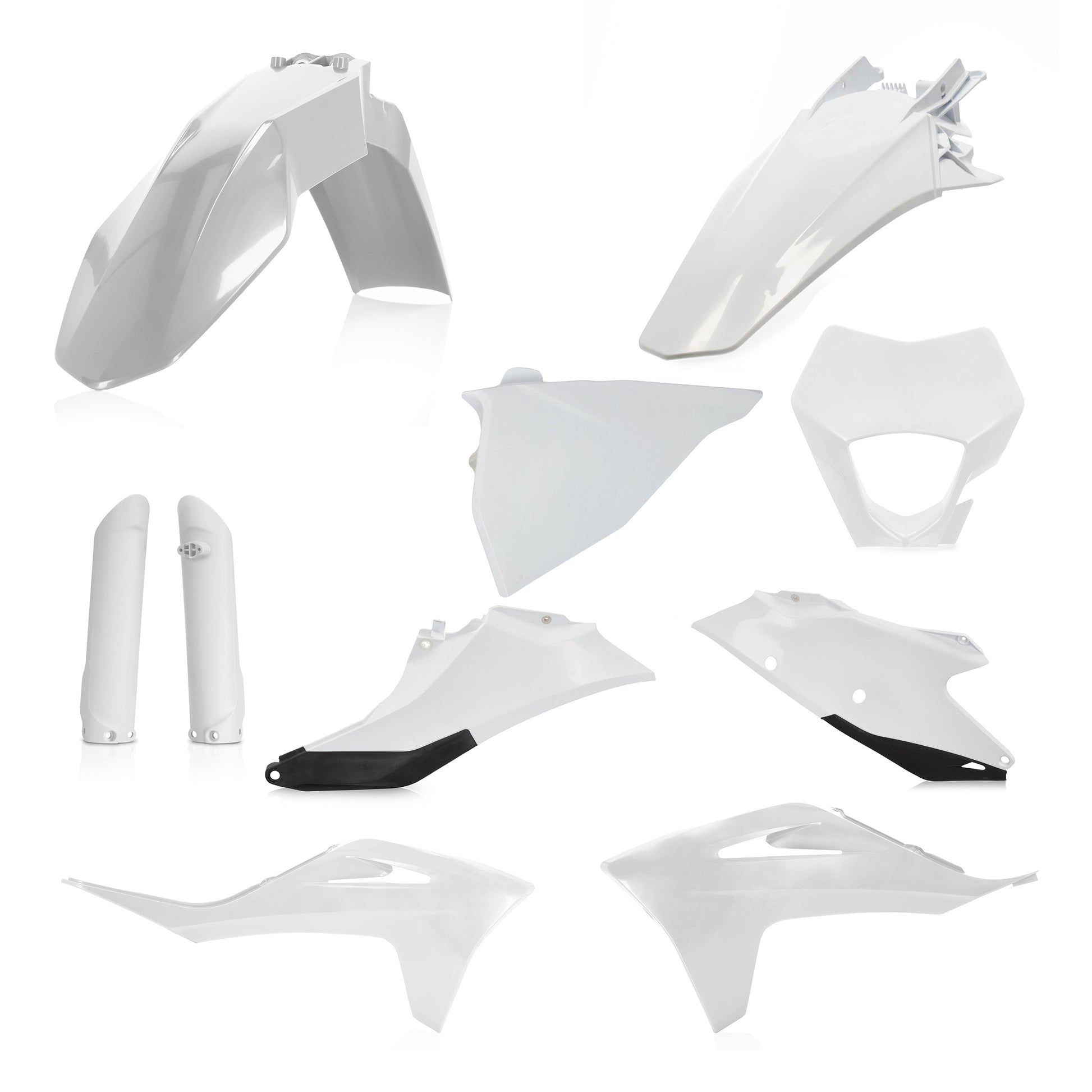 Full Plastic Kit Gas White/Black
