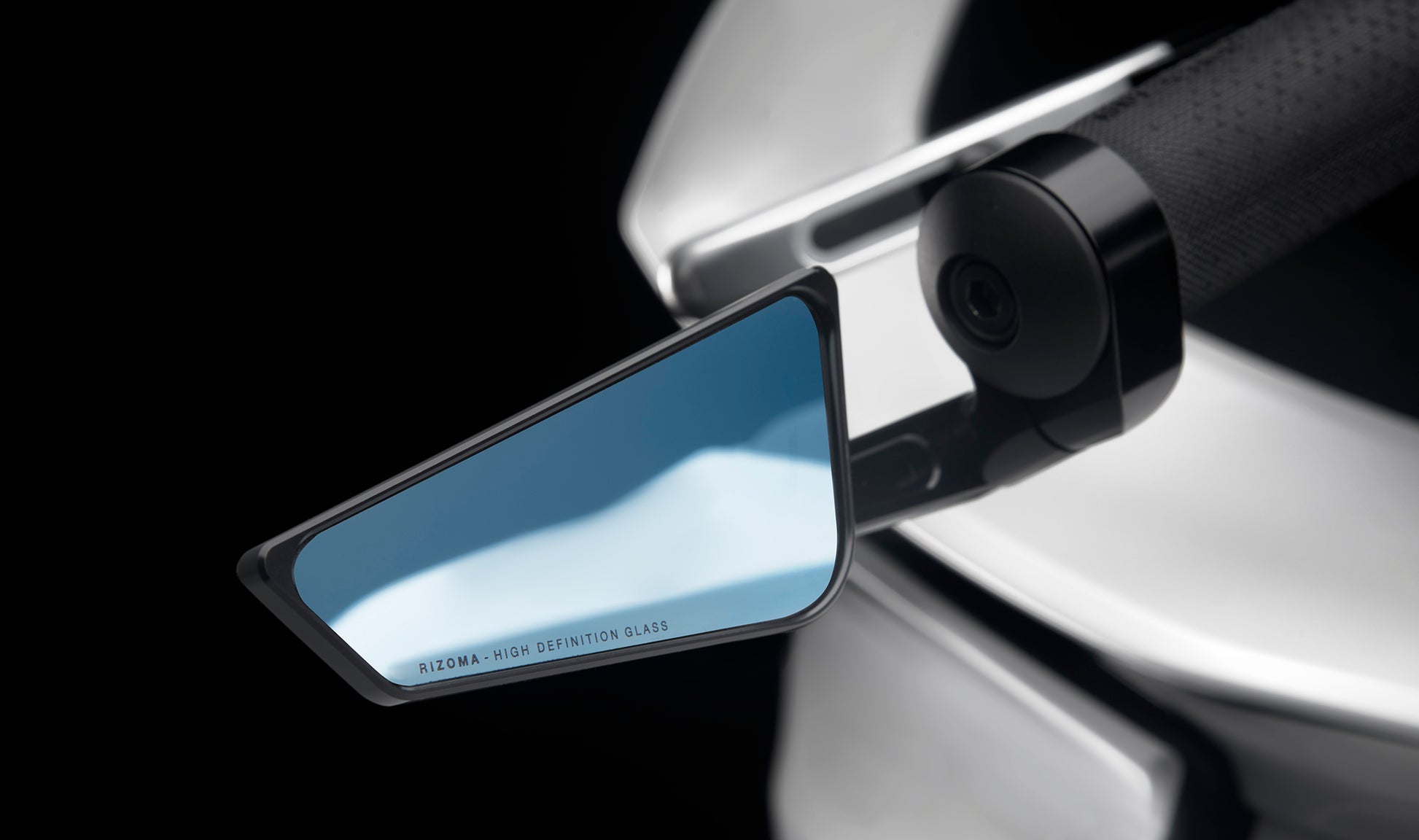 Cut Edge Bar End Mirror Universal Left Black Ea