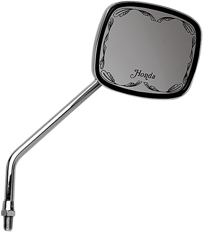EMGO Mirror - Die-Cast - Honda Scrolled - Side View - Rectangle - M10 x 1.25 - Chrome - Left/Right 20-21720