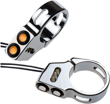 JOKER MACHINE Rat Eye LED Turn Signals - 39 mm - Chrome 05-200-1C