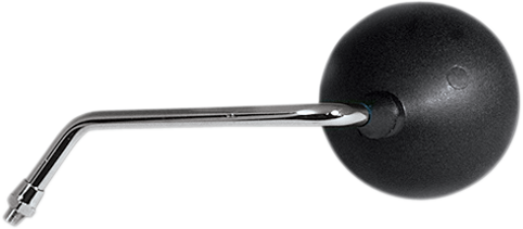 EMGO Mirror - Side View - Round - Black w/Chrome Stem - Left 20-31901