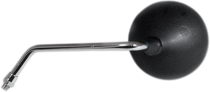EMGO Mirror - Side View - Round - Black w/Chrome Stem - Left 20-31901