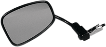 EMGO Mirror - Side View/Bar End - Rectangle - Curved - Black 20-34010