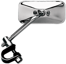 EMGO Mirror - Side View - Rectangle - 5" Stem - Chrome - Each - Universal 20-34812