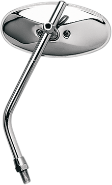 EMGO Mirror - Die-Cast - Chopper - Side View - Oval - M10 x 1.25 - Chrome - Left 20-34834