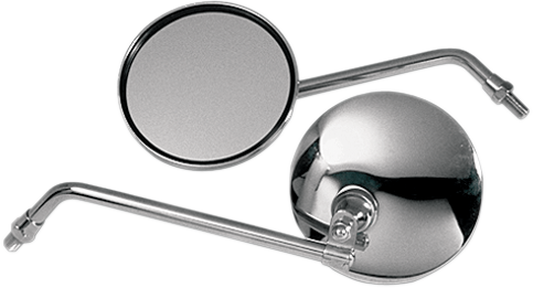 EMGO Mirror - CB-Style - Side View - Round - Chrome 20-42410