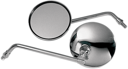 EMGO Mirror - CB-Style - Side View - Round - Chrome 20-42410