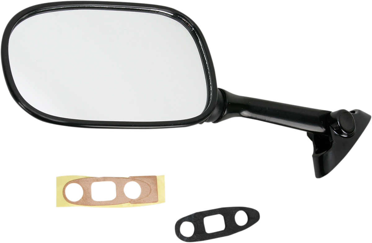 EMGO Mirror - Side View - Oval - Black - Left 20-69722