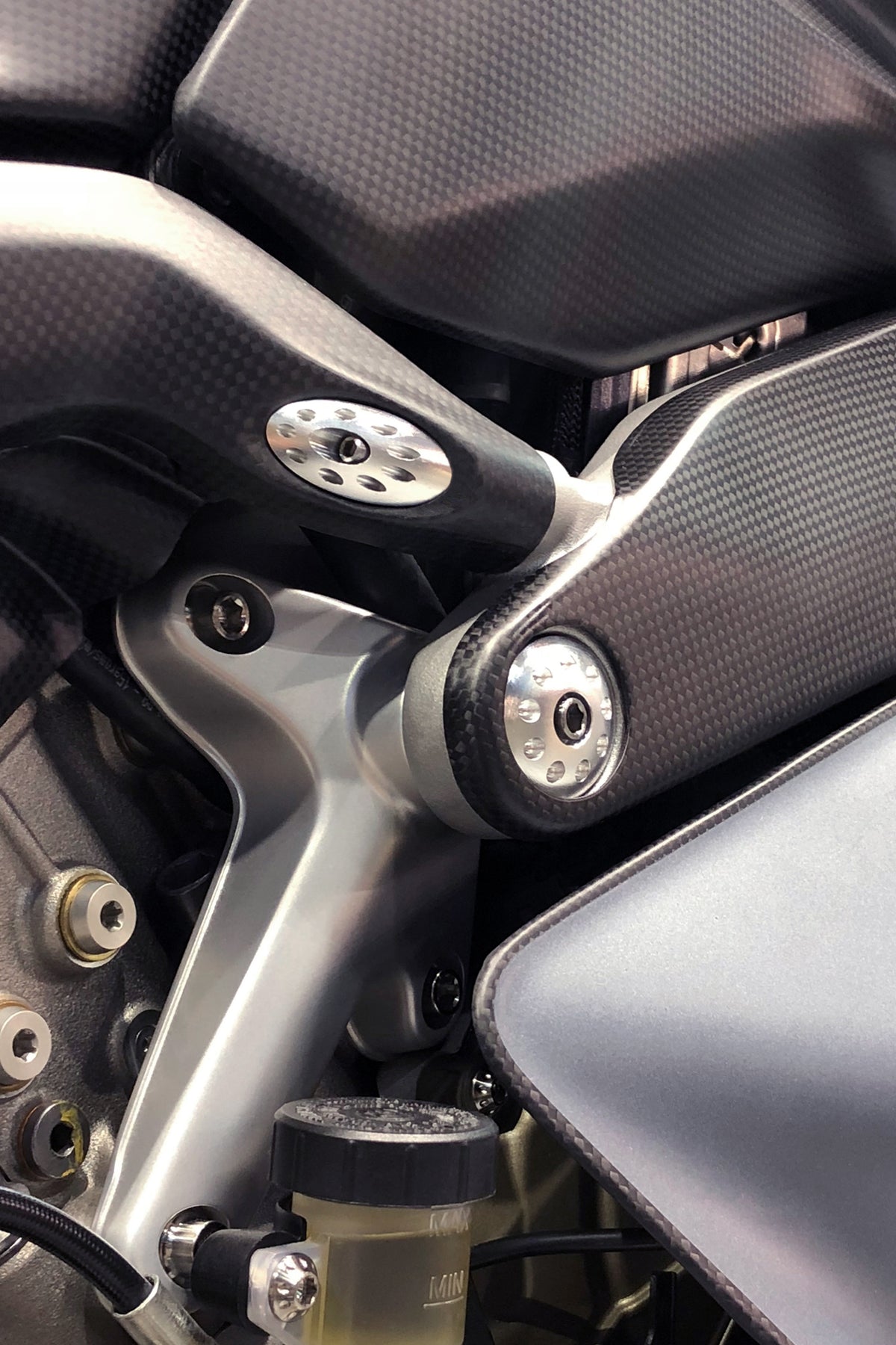 Motocorse Aluminum Subframe Plugs for the Ducati Streetfighter V4 / S