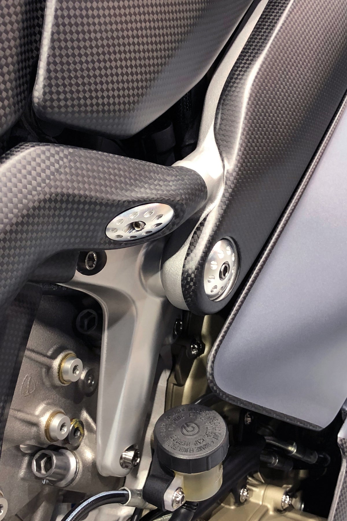Motocorse Aluminum Subframe Plugs for the Ducati Streetfighter V4 / S