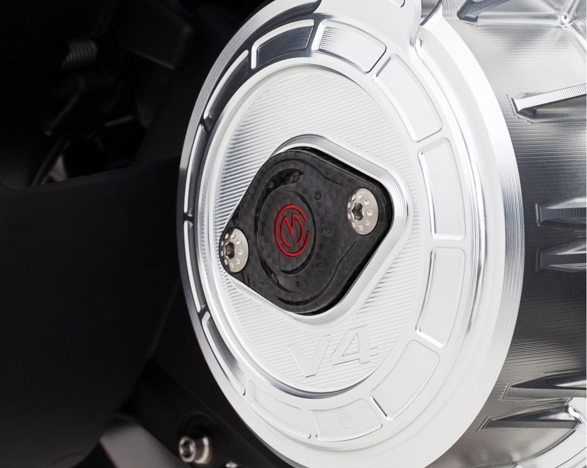Motocorse Carbon Fiber Timing Inspection Cover for the Ducati Panigale / Streetfighter / Multistrada / Diavel V4