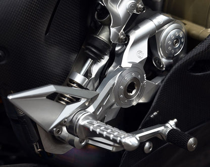 Motocorse Billet Aluminium Rearsets with Titanium Hardware for the Ducati Streetfighter V4 / S / SP