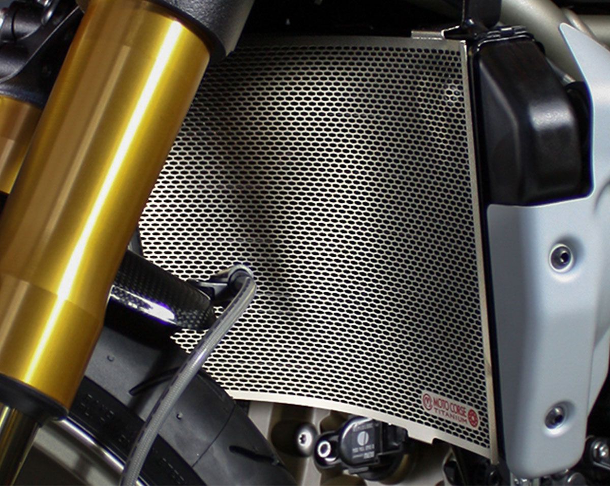 Motocorse Titanium Radiator and Oil Cooler Guards for the Ducati Streetfighter 1098 / 848