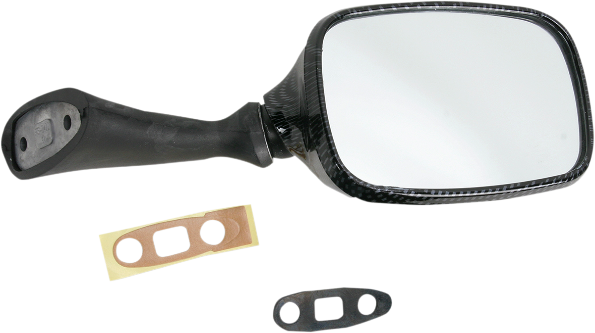 EMGO Mirror - Side View - Carbon Fiber - Rectangle - Right - Suzuki 20-78221